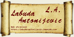 Labuda Antonijević vizit kartica